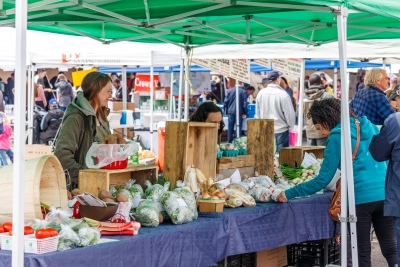 Mobile Farmers Market on Main Street in Moro - Sherman County